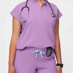 Figs lilac dawn Rafaela top and Yola bottoms